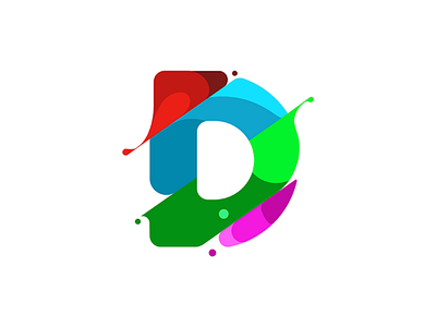 D - 36 Days of Type 36daysoftype a logo color d design flat glyph graphic design illustration inverse letter letters liquid