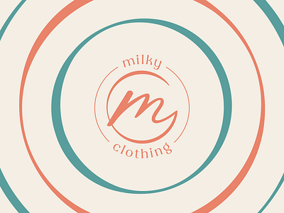 Milky Clothing - Logo branding design flat logo marca minimal vector visual identity