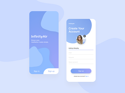 DailyUI 001 | Sign Up app ui ux