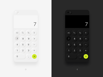 DailyUI 004 | Calculator app ui ux