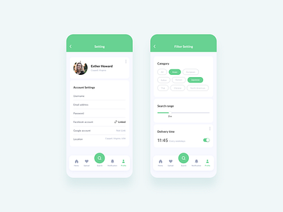 DailyUI 007 | Settings app ui ux