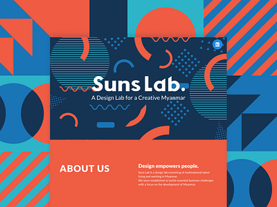 Suns Lab. Website homepage ui ux web