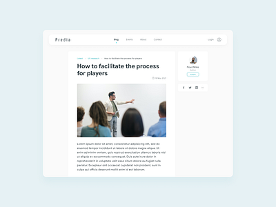 DailyUI 035 | Blog Post blog blog post ui ux