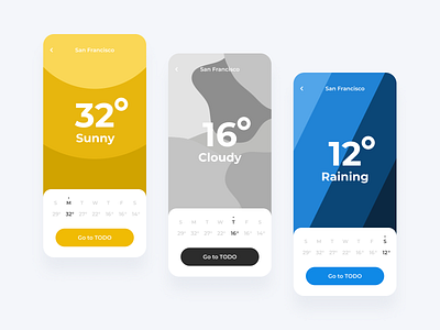 DailyUI 037 | Weather ui ux weather