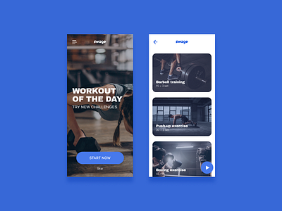 DailyUI 062 | Workout of the Day training ui ux workout