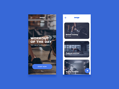 DailyUI 062 | Workout of the Day