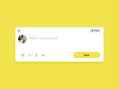 DailyUI 081 | Status Update post status update ui ux