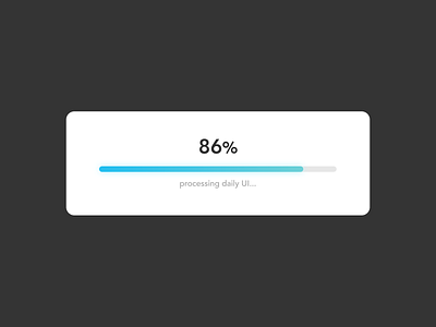 DailyUI 086 | Progress Bar loading progress bar ui ux