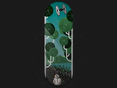 Forest bb 8 forest star wars starwars theforceawakens tie trees