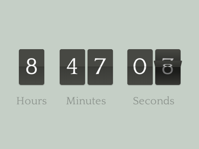 Counting Down, In English countdown counter css javascript