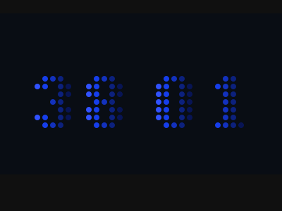 Dot Matrix Counter Animation countdown counter css dot matrix javascript