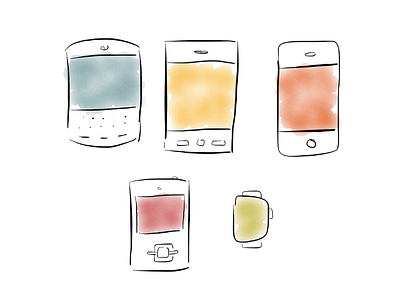 Phones and a Watch devices phones responsive watch