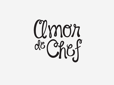 Amor de Chef branding dog food logo pet script