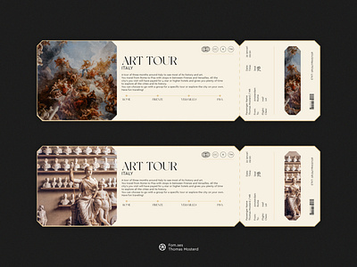 Art Tour Ticket airline airplane boardingpass book flight graphic design journey ticket travel travel design traveling