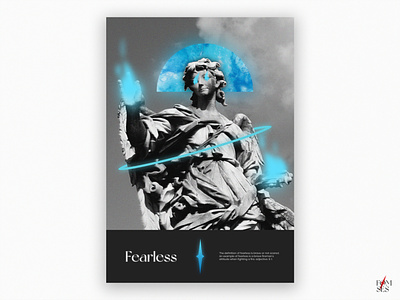 Fearless art artwork branding design edit graphic design greek illustration mythologie poster poster art poster designer posterdesign posters