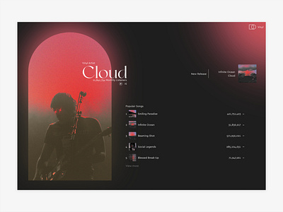 Vinyl Rework design graphic design music music design music player ux web design webdesign website