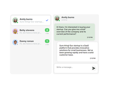 A Minimal Chat UI Design