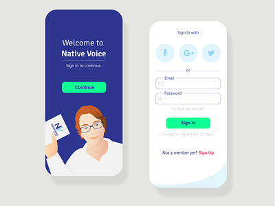 Sign Up Form app branding design dribbble illustration ios landing login page sign up teaching ux ui vector web app xd design