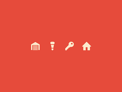Smart Home Icons bulb connected home garage homekit hue icons key light open smart home smart products ui icons