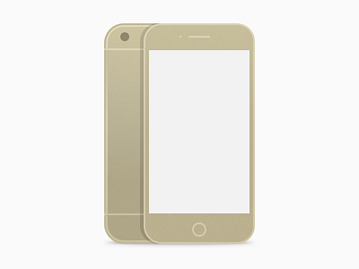 Gold iPhone Icon Large beige device gold icon iphone iphone6 mockup small tiny