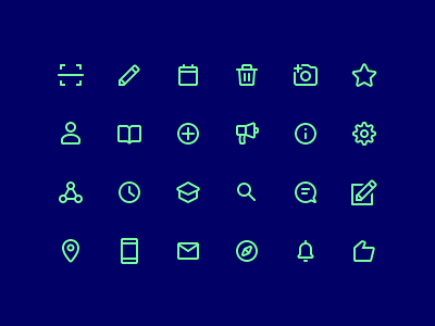 Icon Set For Mobile App by Johan Rosell on Dribbble