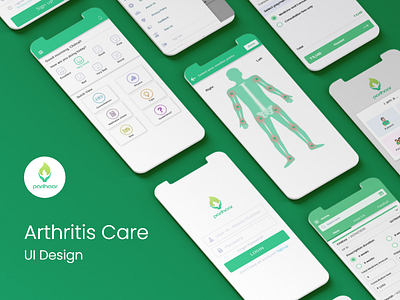 Arthritis Care - Mobile UI arthritis care branding design graphic design healthcare illustration logo ui ui ux ux vector