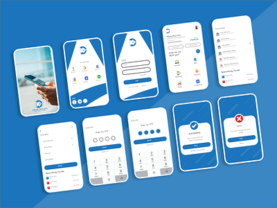 Mobile Banking UI Kit banking app dashboard finance finance app fund transfer transaction