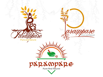 Ayurvedic Logo logo natural pure tree