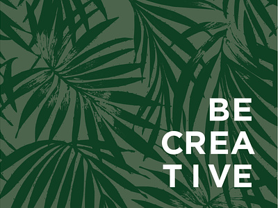 Be Creative brand branding design flat illustration illustrator logo vector