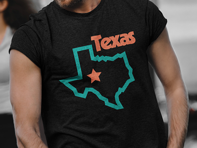 Texas Merch Design brand branding design flat graphic design illustration logo tshirt typography ui ux vector