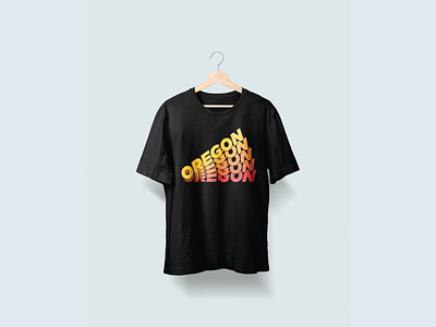 Oregon T-shirt Design brand design flat icon illustration illustrator logo oregon print tshirt design typography vector