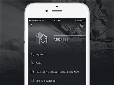 Address Page address app ecommerce icons ios iphone mobile ui