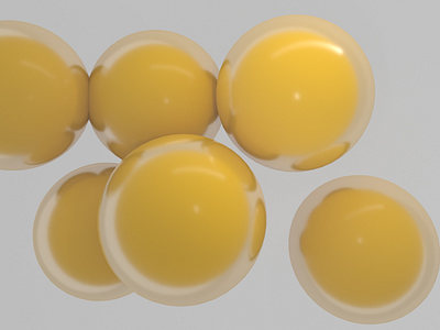 Egg Yolks 3d animation eggs graphics modelling motion simulation yolk