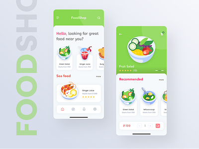Food App Concept app app design delivery app design food app food delivery app foodie shop sketch ui ui design uiux vector website