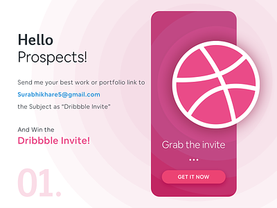 Dribbble Invite to Give Away app design app ui design branding design dribbble invite interaction invite invites mobile redesign ui uiux website