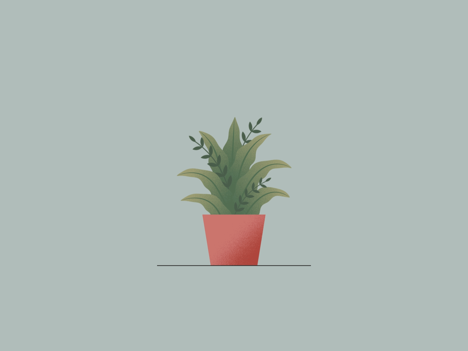 Plant Loop 🌿 after effects animation animation 2d bounce illustration leaves loop motion graphics nature nature illustration plant plant pot repeat texture