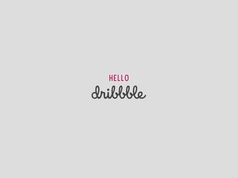 Hello Dribbble after effects ball dribbble hello motion graphics new
