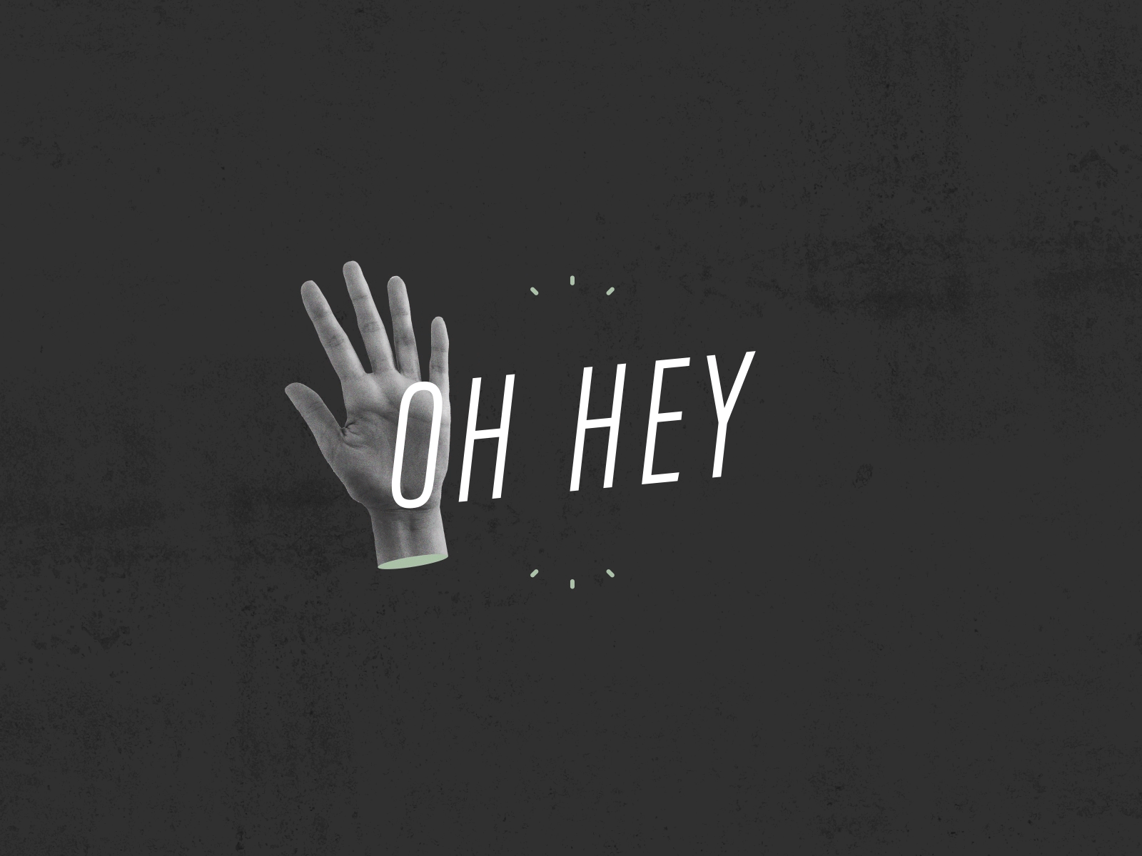 Oh hey after effects animation collage hand hey loop motion collage motion graphics motion typography typogaphy