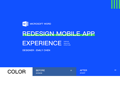 MICROSOFT WORD-REDESIGN app app design design ui uiux 界面设计