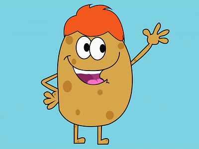 Potato cartoon cartoon designs drawings illustrations illustrator twitch