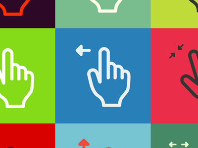 Righteous gestures - free gestures set (ai, psd, png) freebie gesture gestures icon icons source ui ux vector wireframes