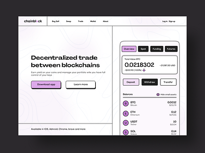 Crypto Landing page