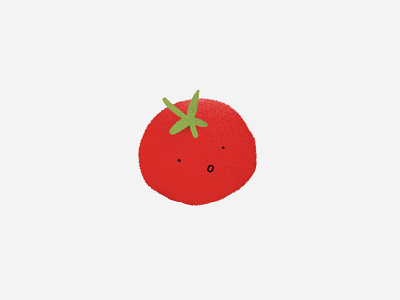 Tomato character design emotions illustration love red tomat vegetable what