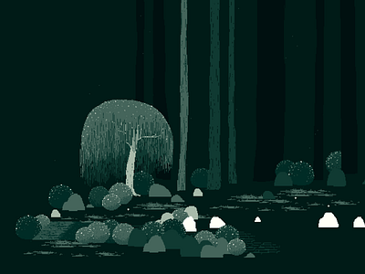 Green Woods animation asset dark design digital game game art minimal nature nostalgia pixel art pixelart retro tiles tileset trees village woods