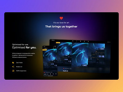 Creatillo Landing Page Design