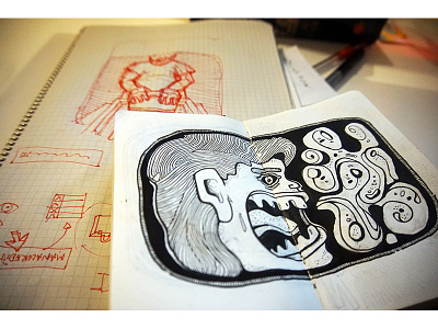 Loud fun illustration moleskine pen