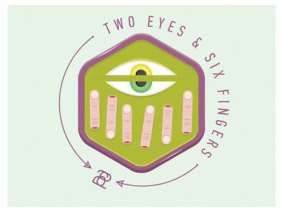 2 eyes & 6 fingers fun illustration