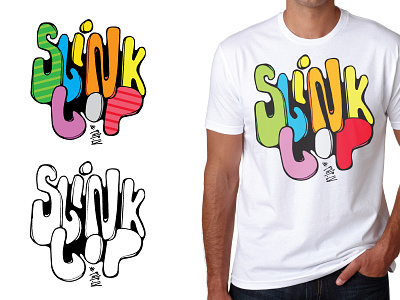 Slinklop design fun letters tshirt