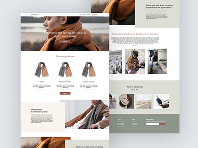 Sustainable fashion webdesign