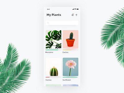 Plants App app cactus design flower plant plant based sunflower